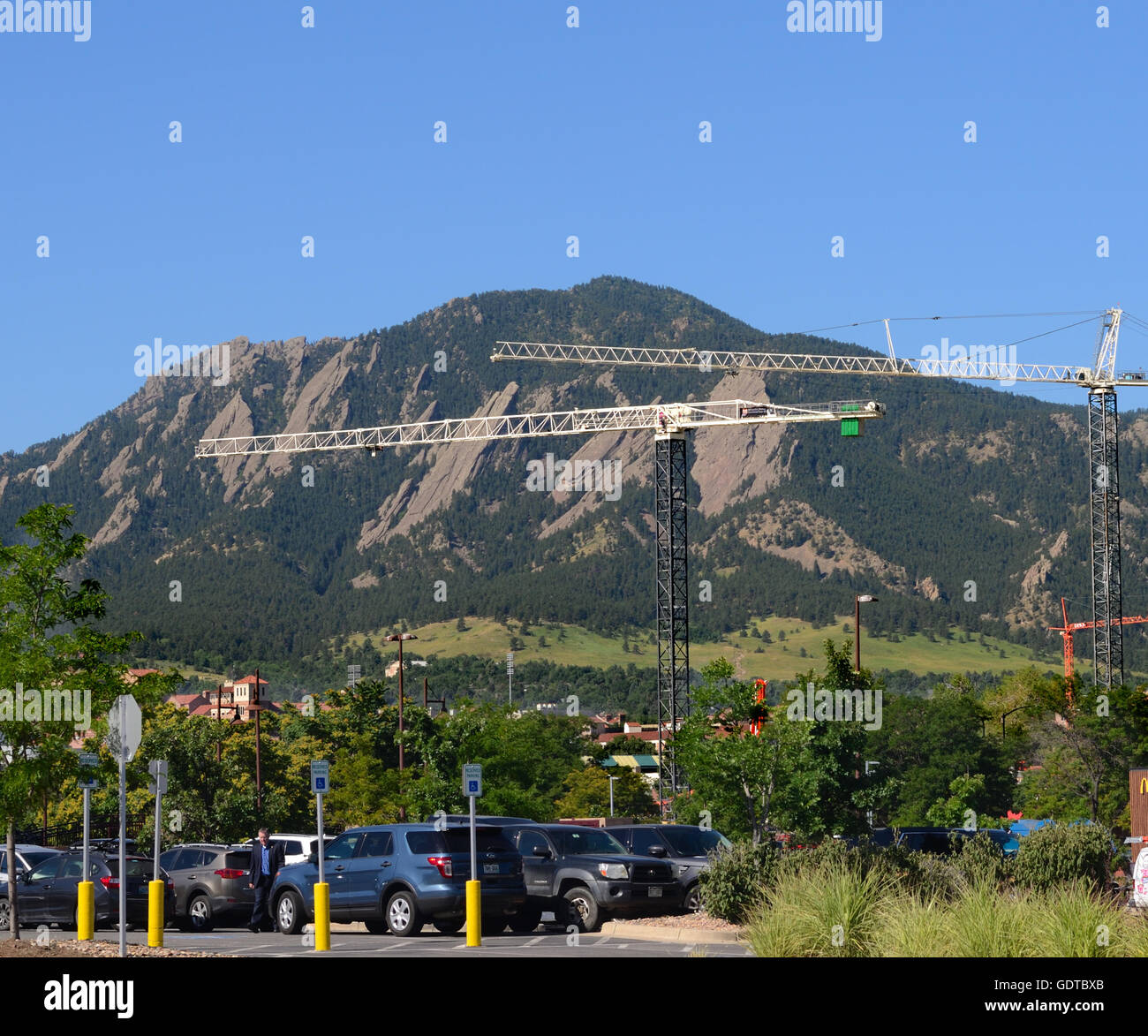 Commercial construction in Boulder Colorado Stock Photo Alamy