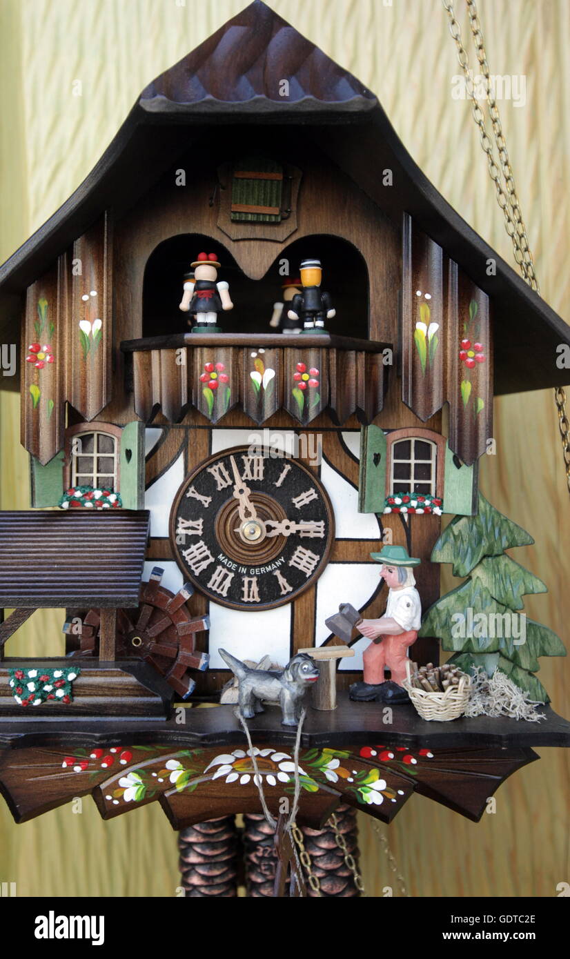 A shop of kuckuck Clock watch in the village of Triberg in the