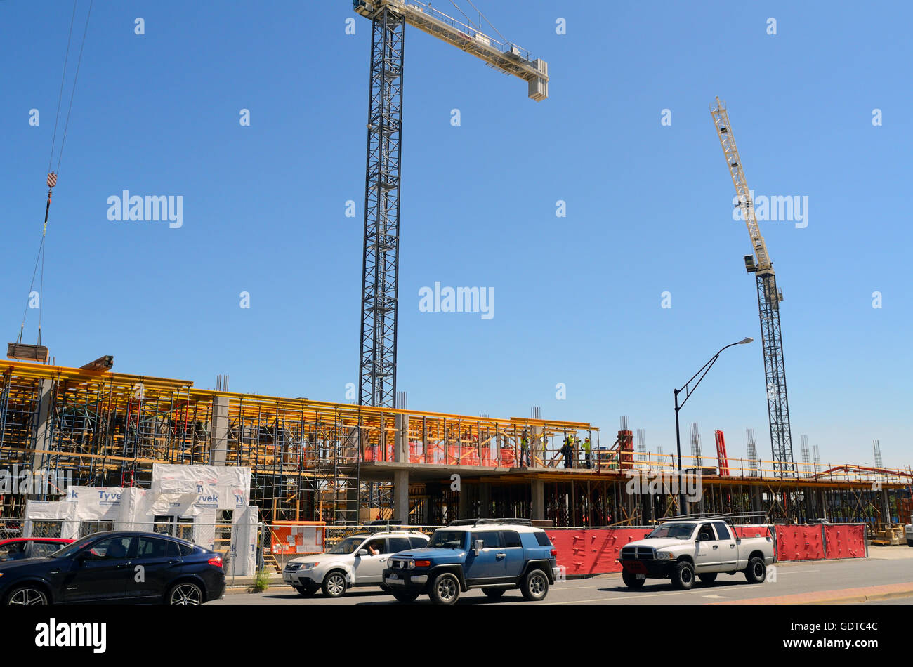 Commercial construction in Boulder Colorado Stock Photo Alamy
