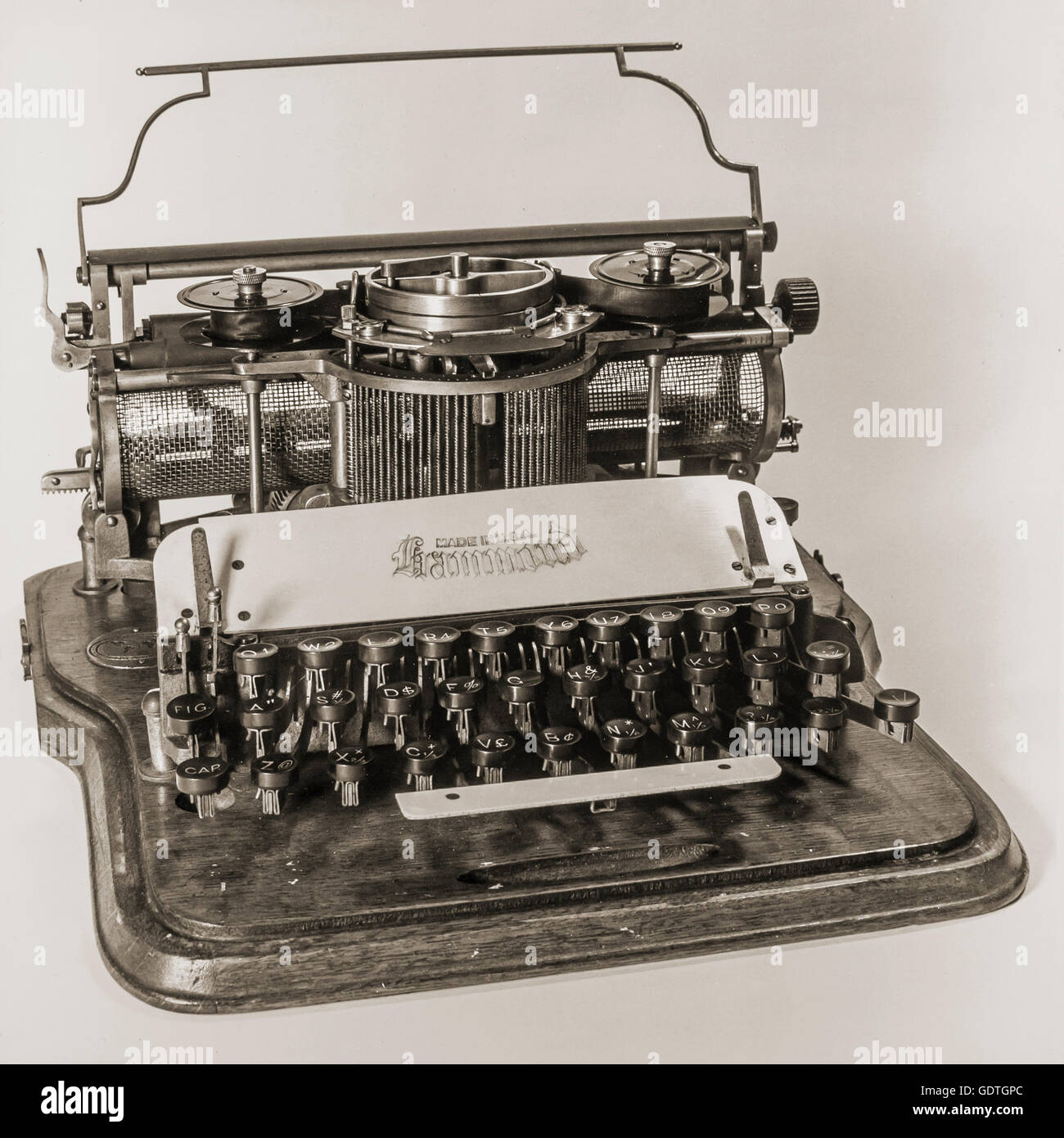 Vintage American Hammond Typewriter Bronica Camera Ilford FP4 Film Stock Photo Alamy