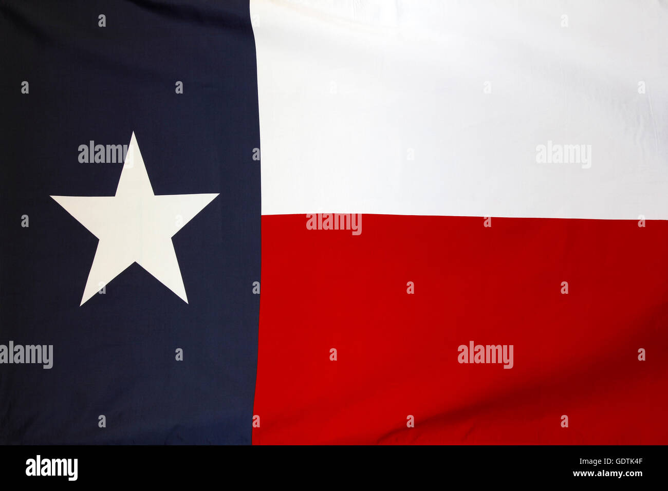 Closeup of Texas flag Stock Photo