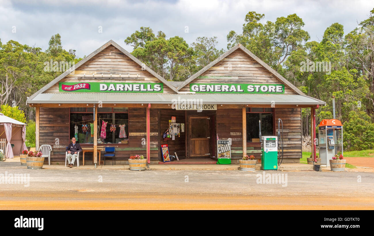 A general store in Rosa Brook, in the Margaret River area of Western