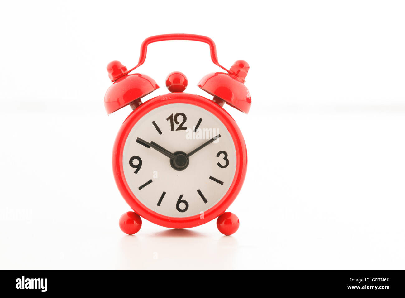 Little Red alarm clock Stock Photo Alamy