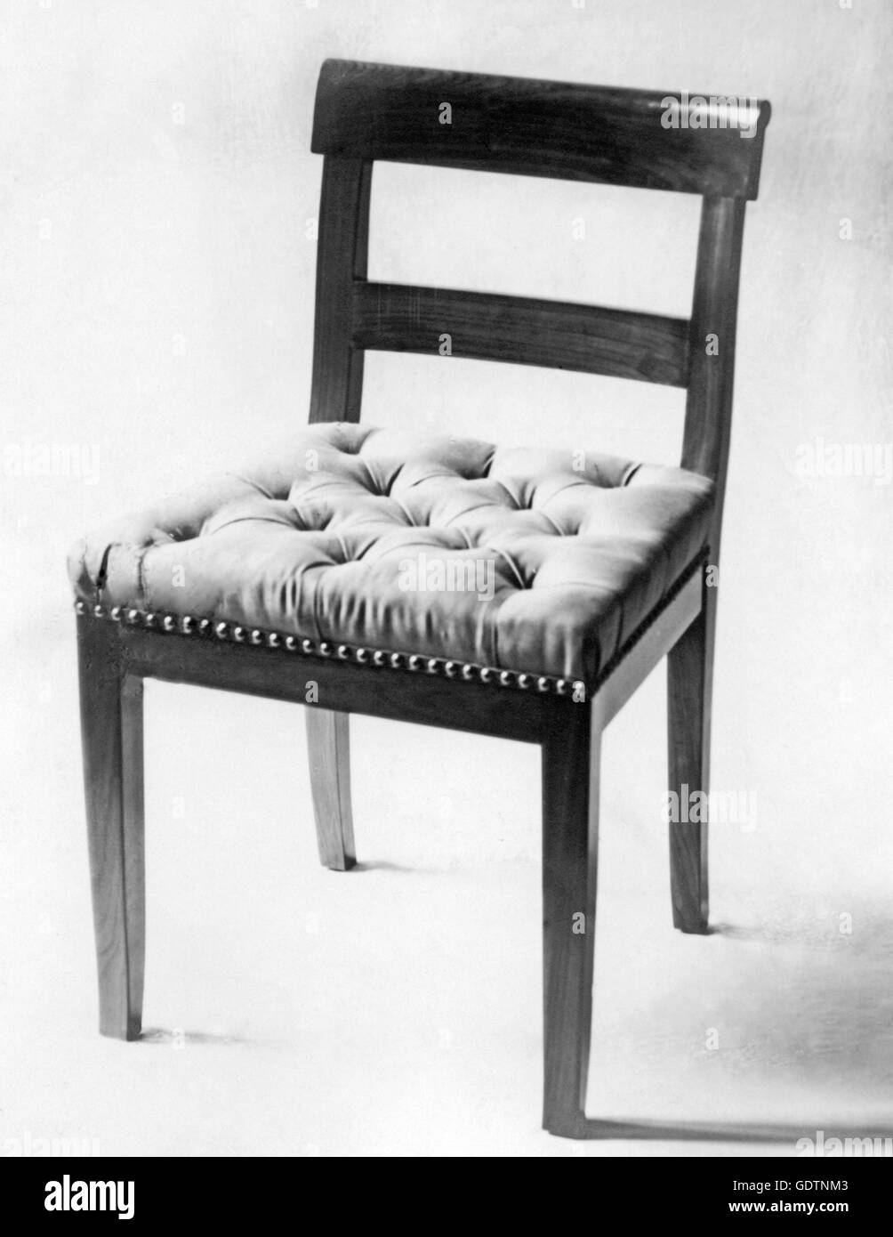 Upholstered chair, 1935 Stock Photo