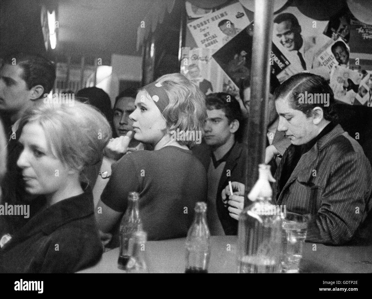 Teenagers in a dance hall in London, 1959 Stock Photo - Alamy