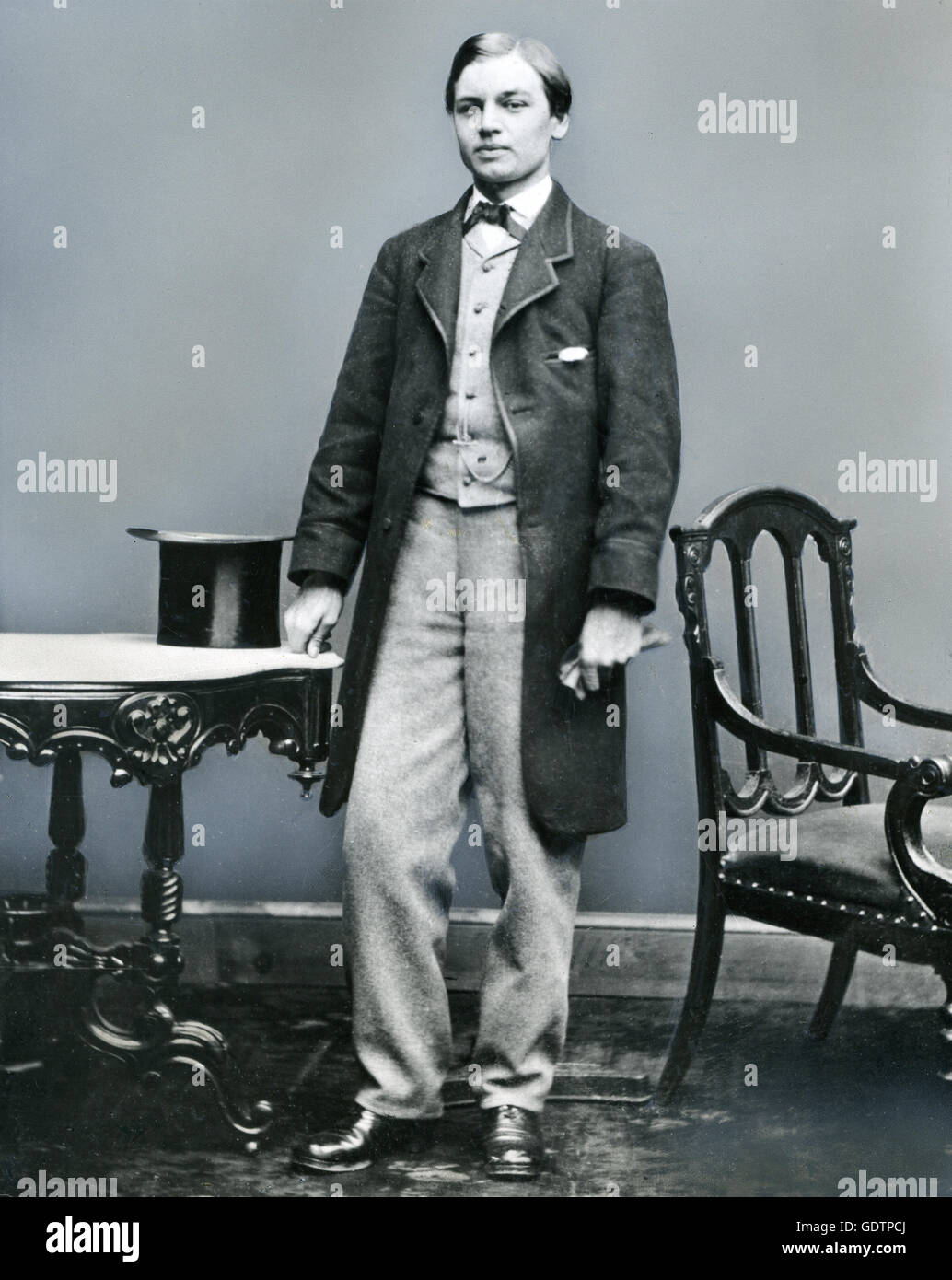 Robert Todd Lincoln, the eldest of Abraham and Mary Todd Lincoln's four sons. Stock Photo