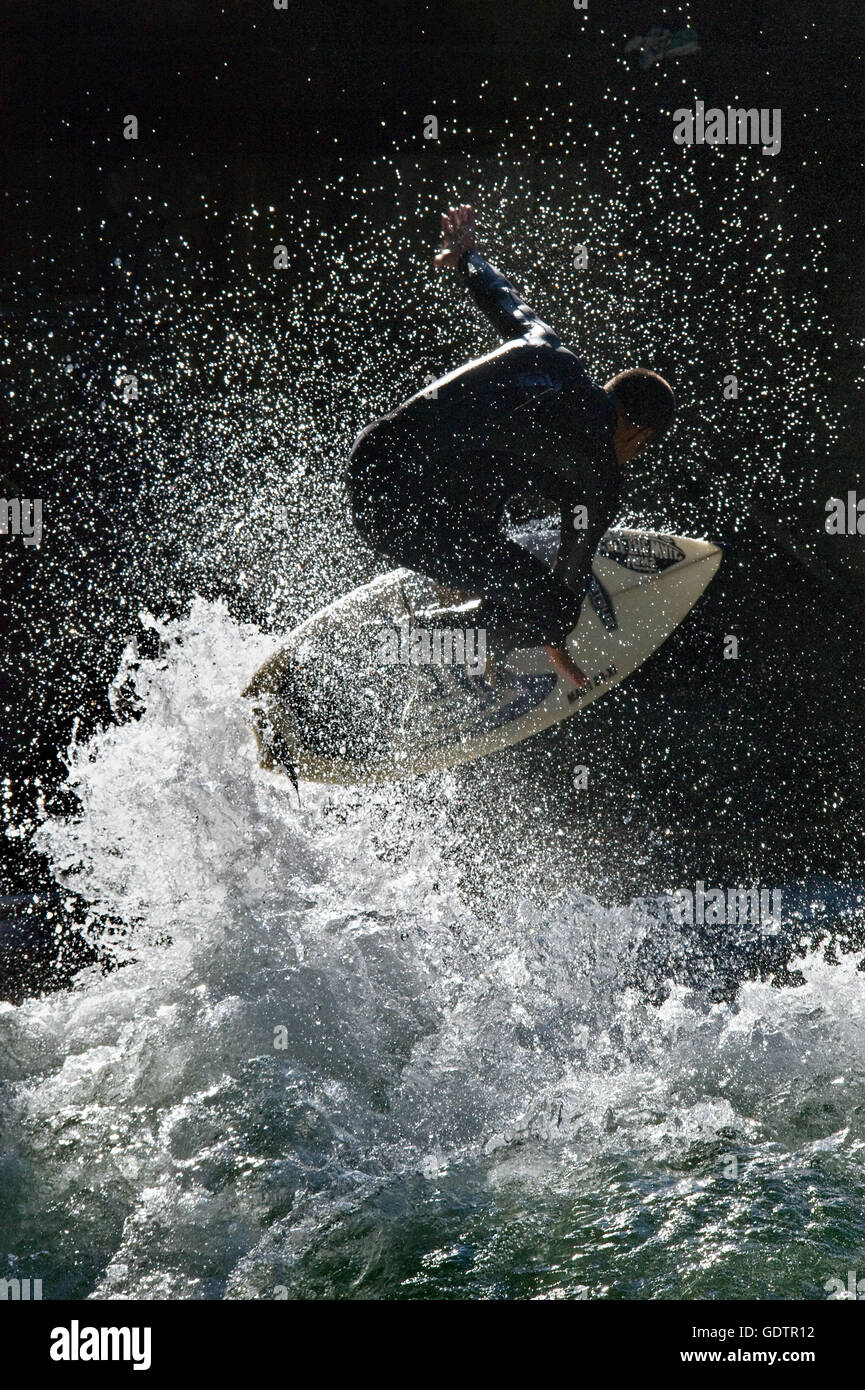 The Eisbach In Munich, 2009 Stock Photo - Alamy