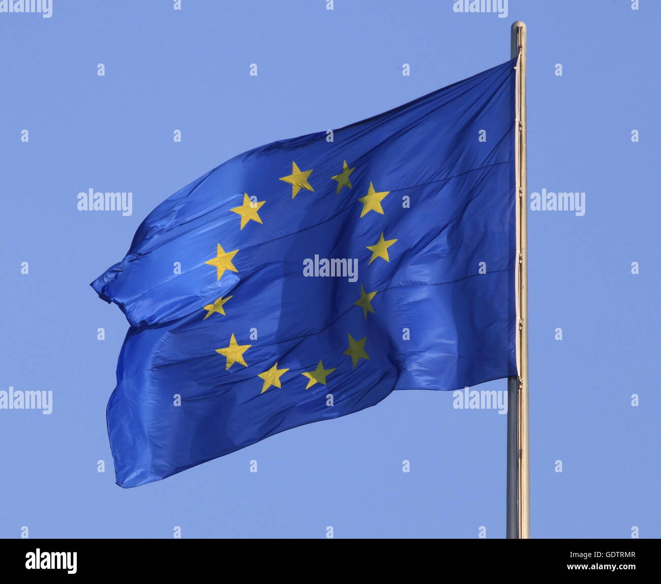The European flag Stock Photo