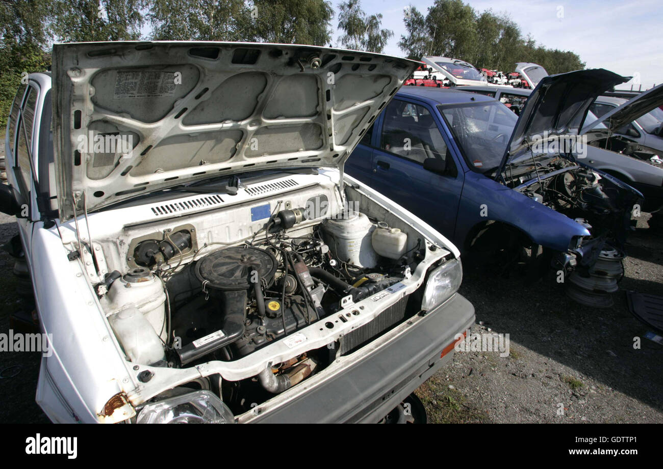 Car junkyard scrap yard germany hires stock photography and images Alamy