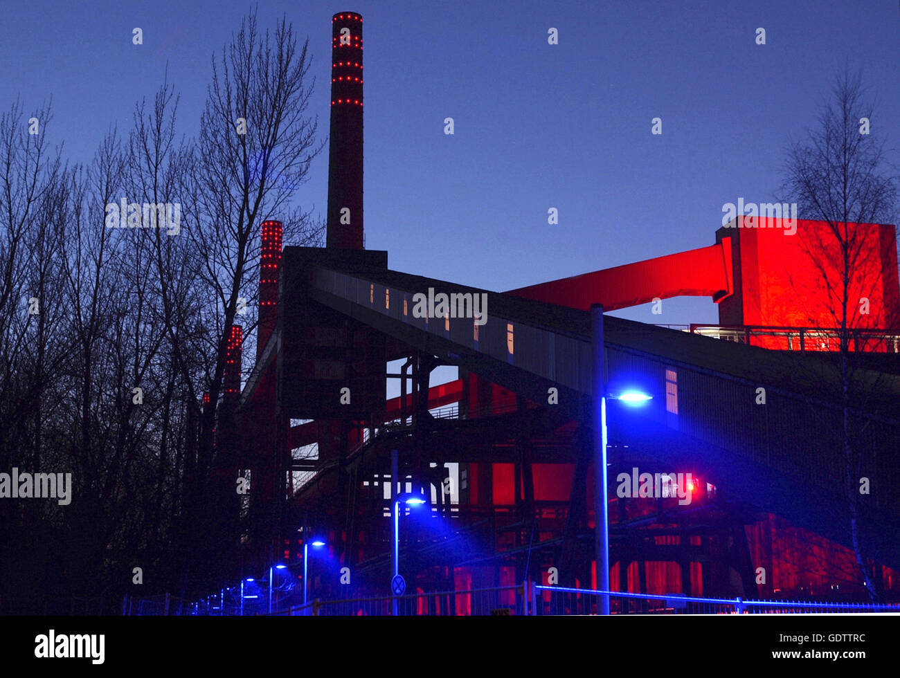 The Zollverein Coal Mine Industrial Complex Stock Photo