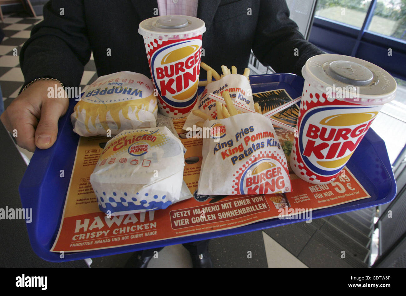 Burger King products Stock Photo Alamy