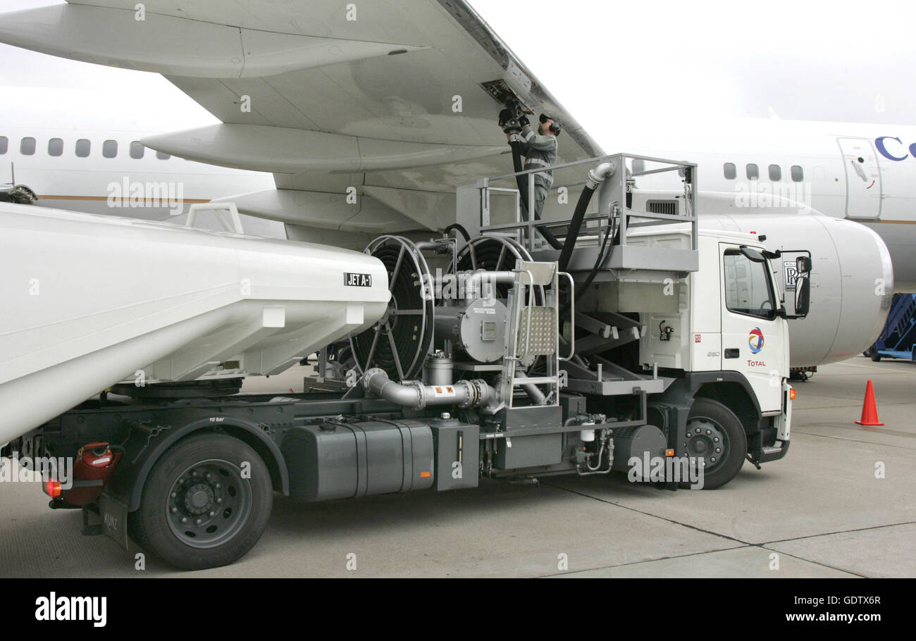 Aviation fuel Stock Photo