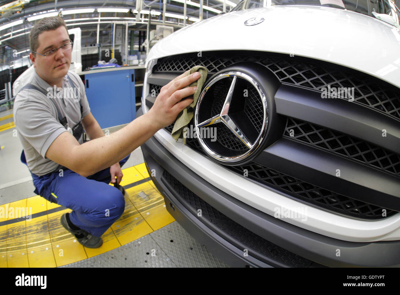 Mercedes Benz Plant Stock Photo