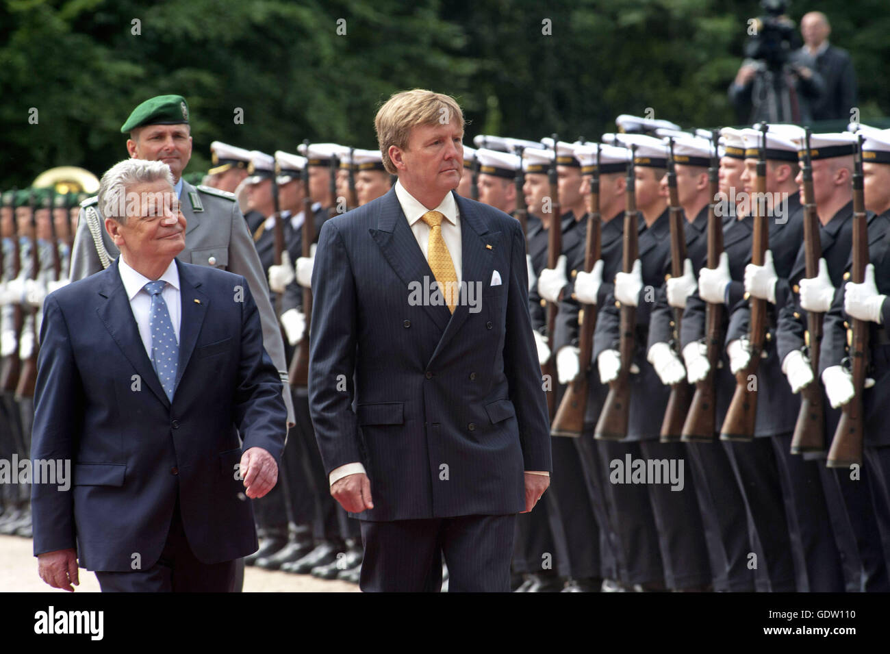 Gauck and Willem-Alexander Stock Photo