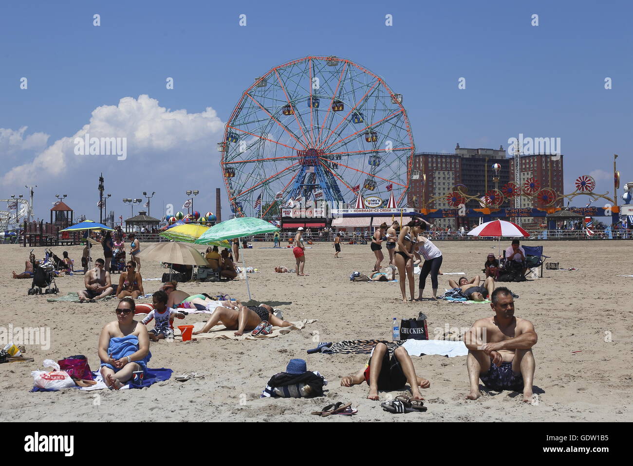 The bathing beach at coney island hi-res stock photography and images ...