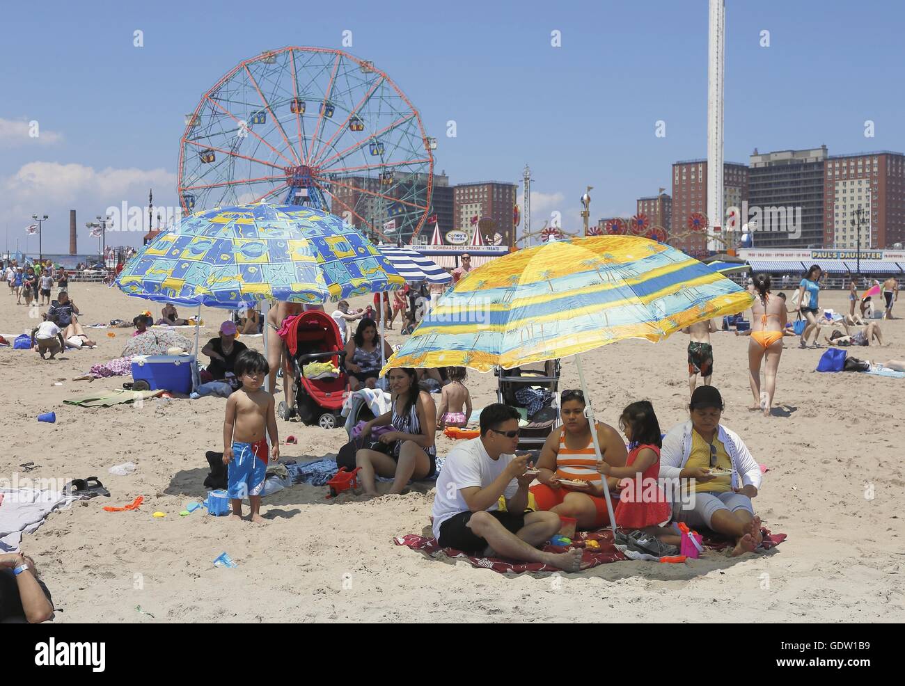The bathing beach at coney island hi-res stock photography and images ...