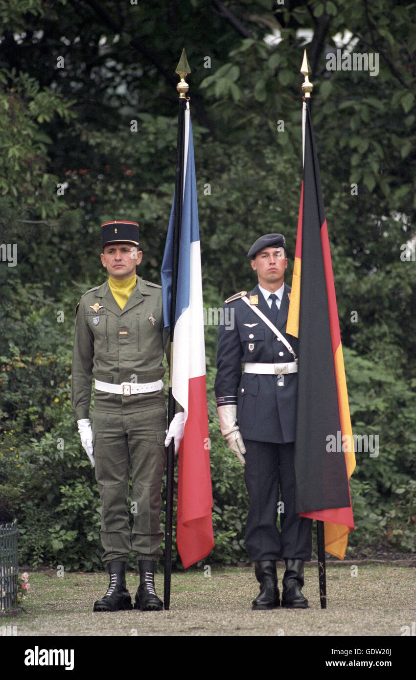 Wreath-laying ceremony at the Airlift Memorial at Tempelhof Stock Photo