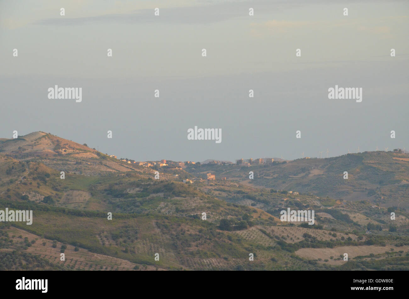 View of the city of Bivona, Sicily Stock Photo Alamy