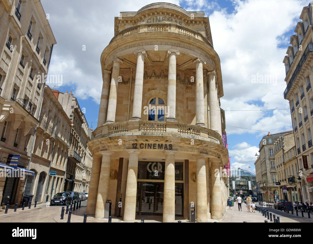 12 screen CGR cinema in old theatre building in Bordeaux, France Stock Photo
