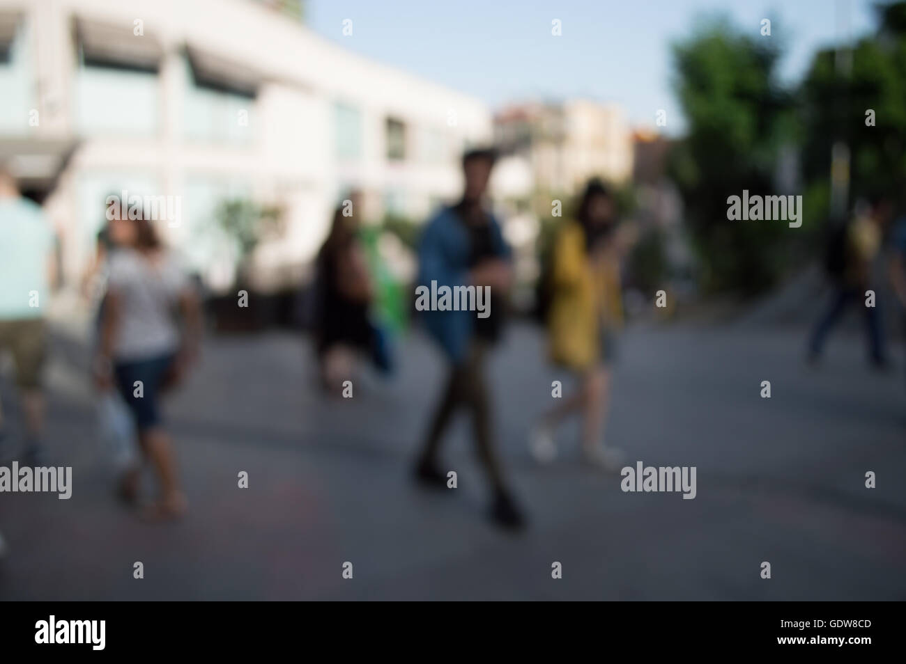 Blurred City and People Urban Scene Stock Photo - Alamy