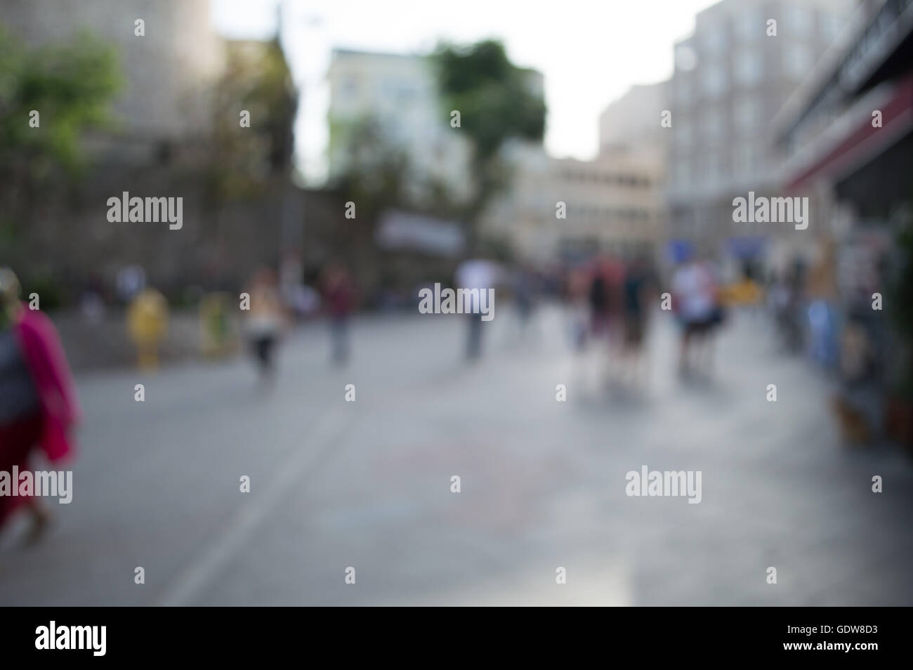 Blurred City and People Urban Scene Stock Photo - Alamy