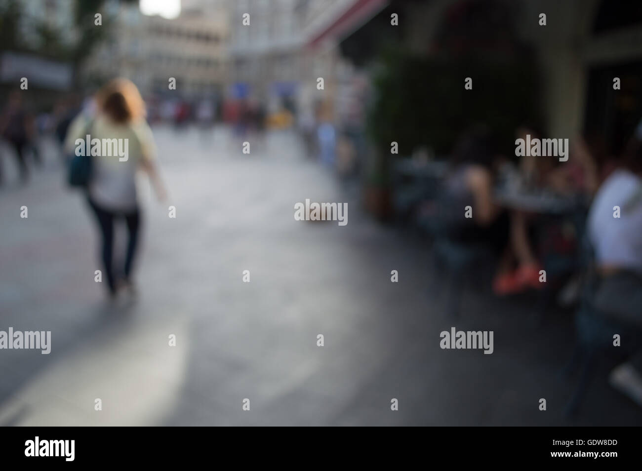 Blurred City and People Urban Scene Stock Photo - Alamy