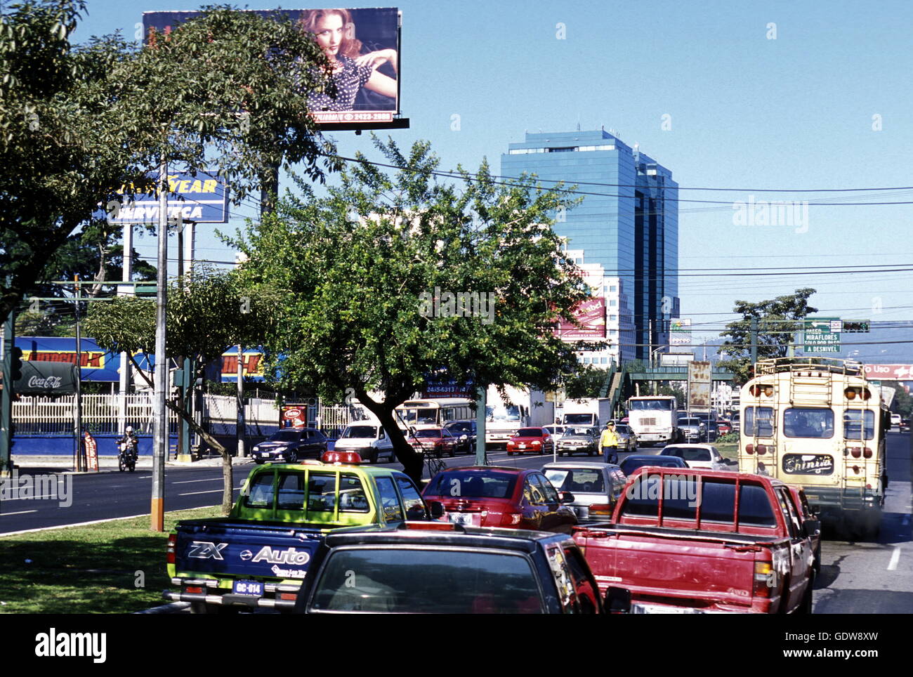 the City Centre of Guatemala City in Guatemala in central America. Stock Photo