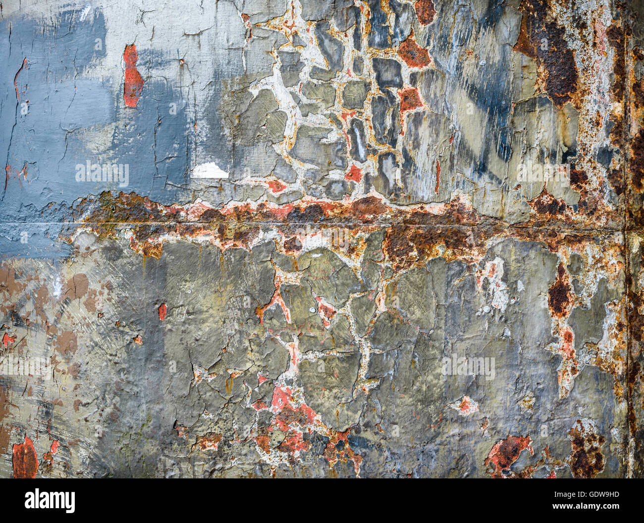 Old layers of paint revealing rusting, cast iron background Stock Photo ...