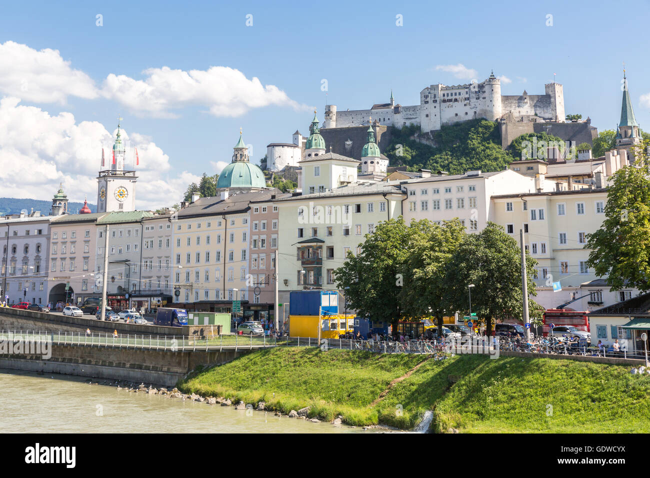 Salzburg cityscape downtown in Austria Stock Photo - Alamy