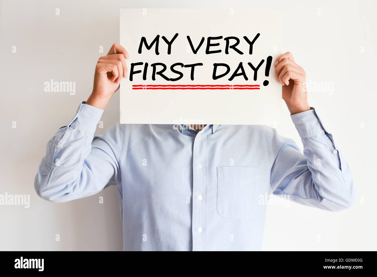 first work day from my career concept Stock Photo