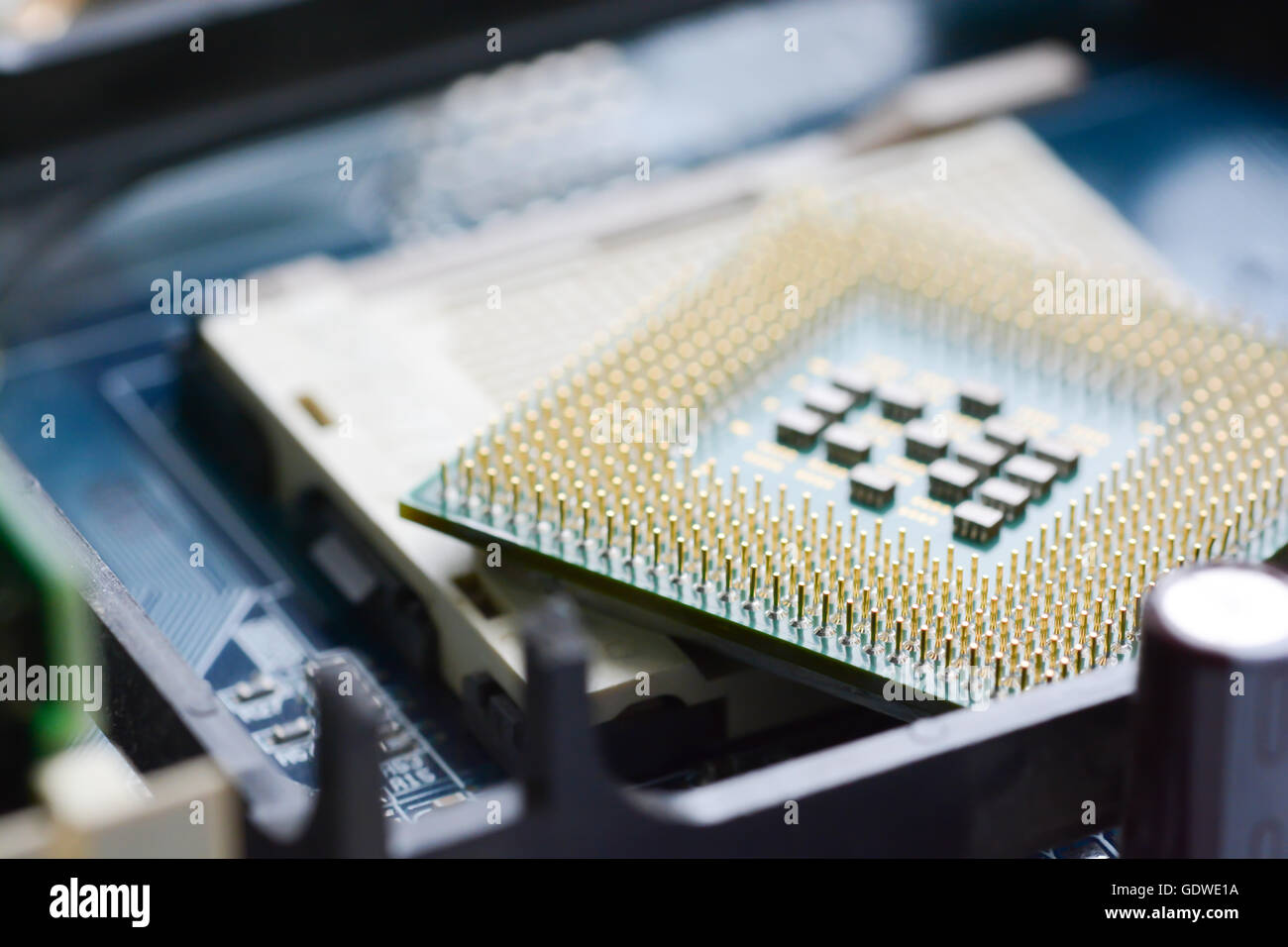 Computer CPU or processor Stock Photo Alamy