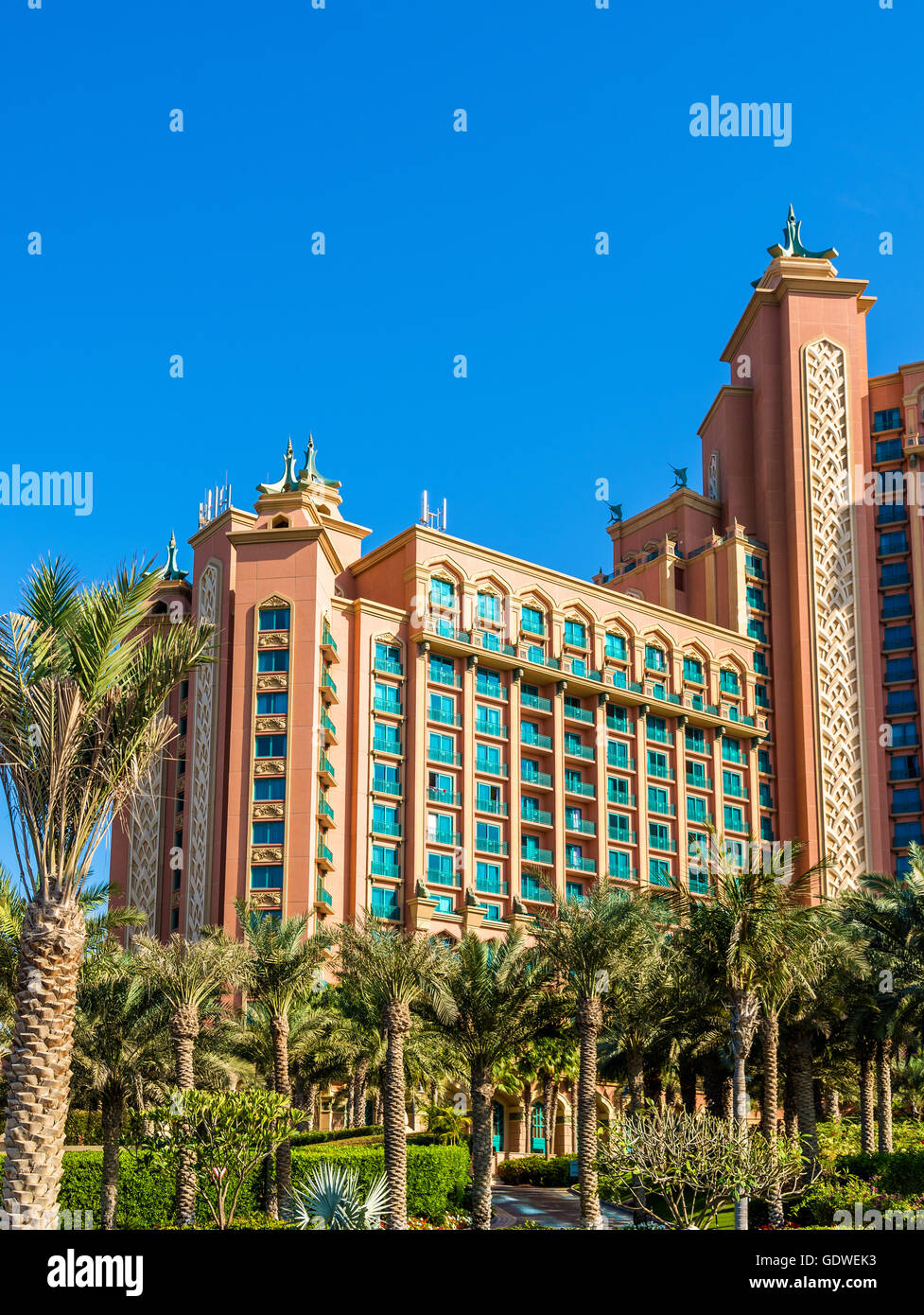 Atlantis, The Palm hotel in Dubai, UAE Stock Photo
