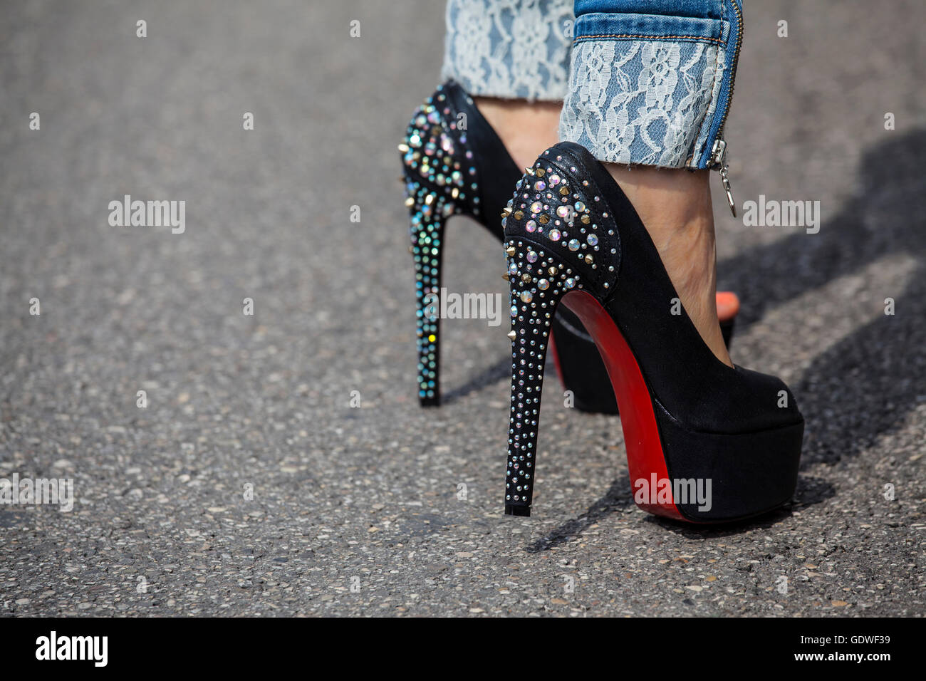 Black Stilettos Red Bottoms  Red Bottom Stiletto Heel Shoes