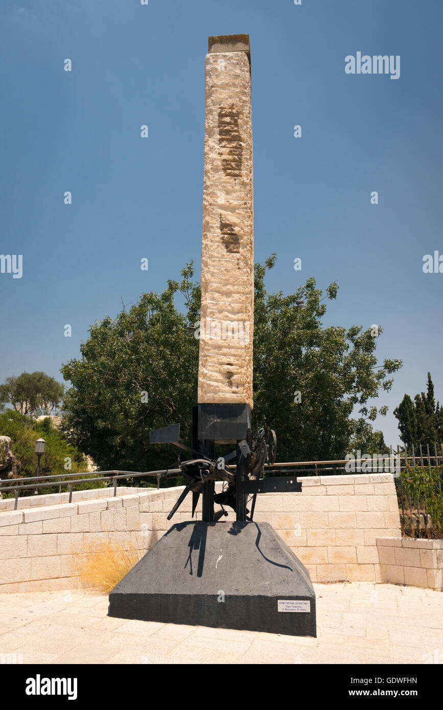Israel Jerusalem City Centre modern art work statue sculpture A