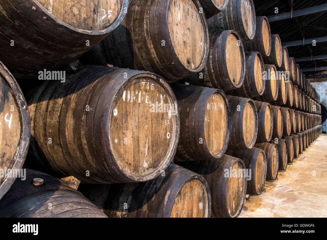 Offley wine cellars, Vila Nova de Gaia, Porto, Portugal Stock Photo Alamy