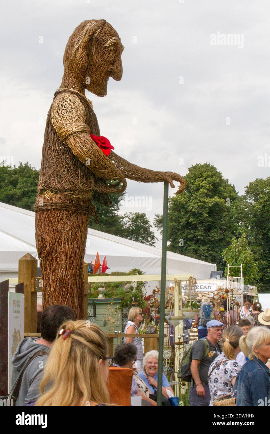The BFG (short for 'Big Friendly Giant') is a 1982 children's book written by Roald Dahl illustrated at the RHS Royal Horticultural Society 2016 Flower Show at Tatton PARK, Knutsford, UK Stock Photo