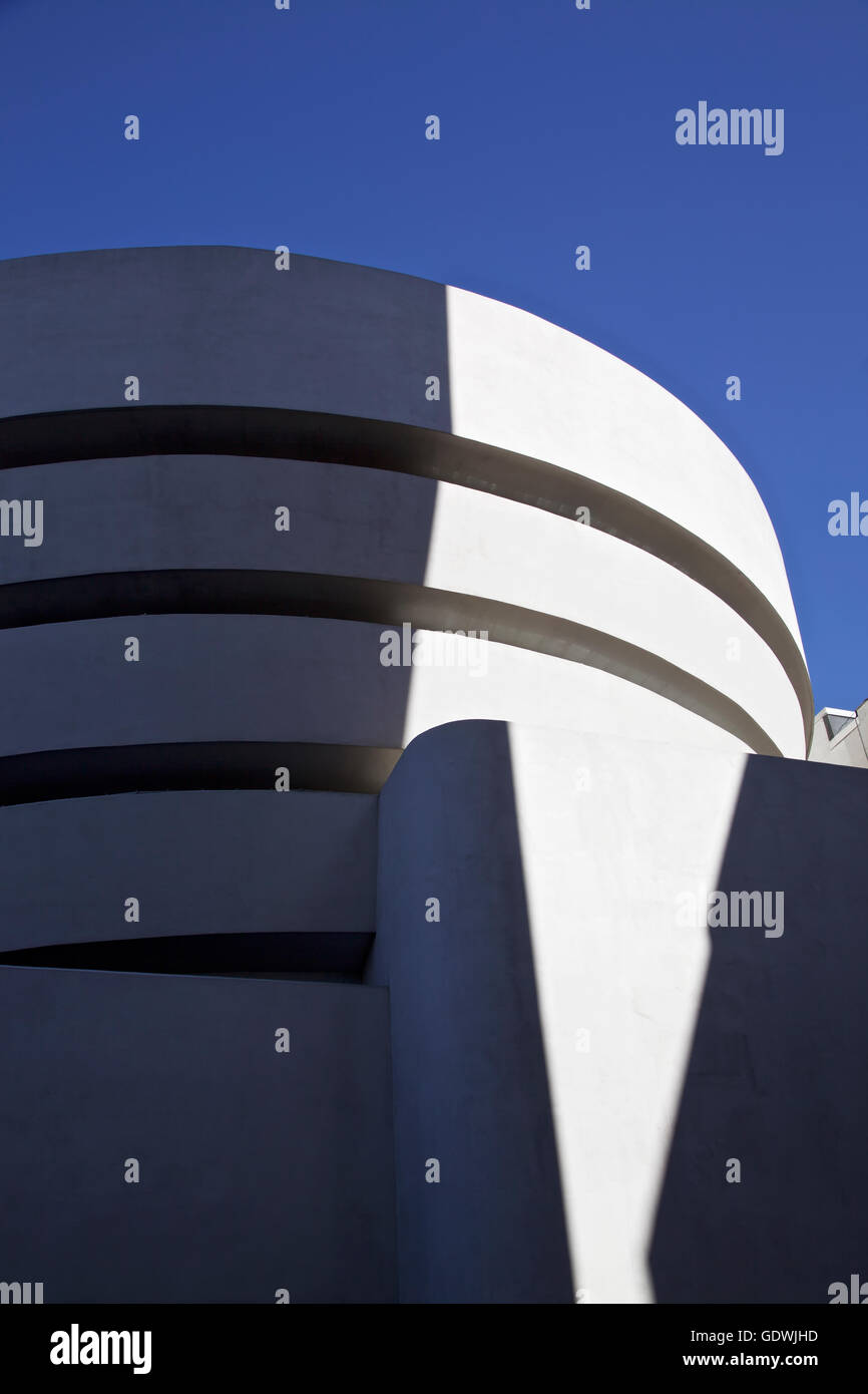 The famous Solomon R. Guggenheim Museum of modern and contemporary art. On February 2, 2016 in New York City Stock Photo