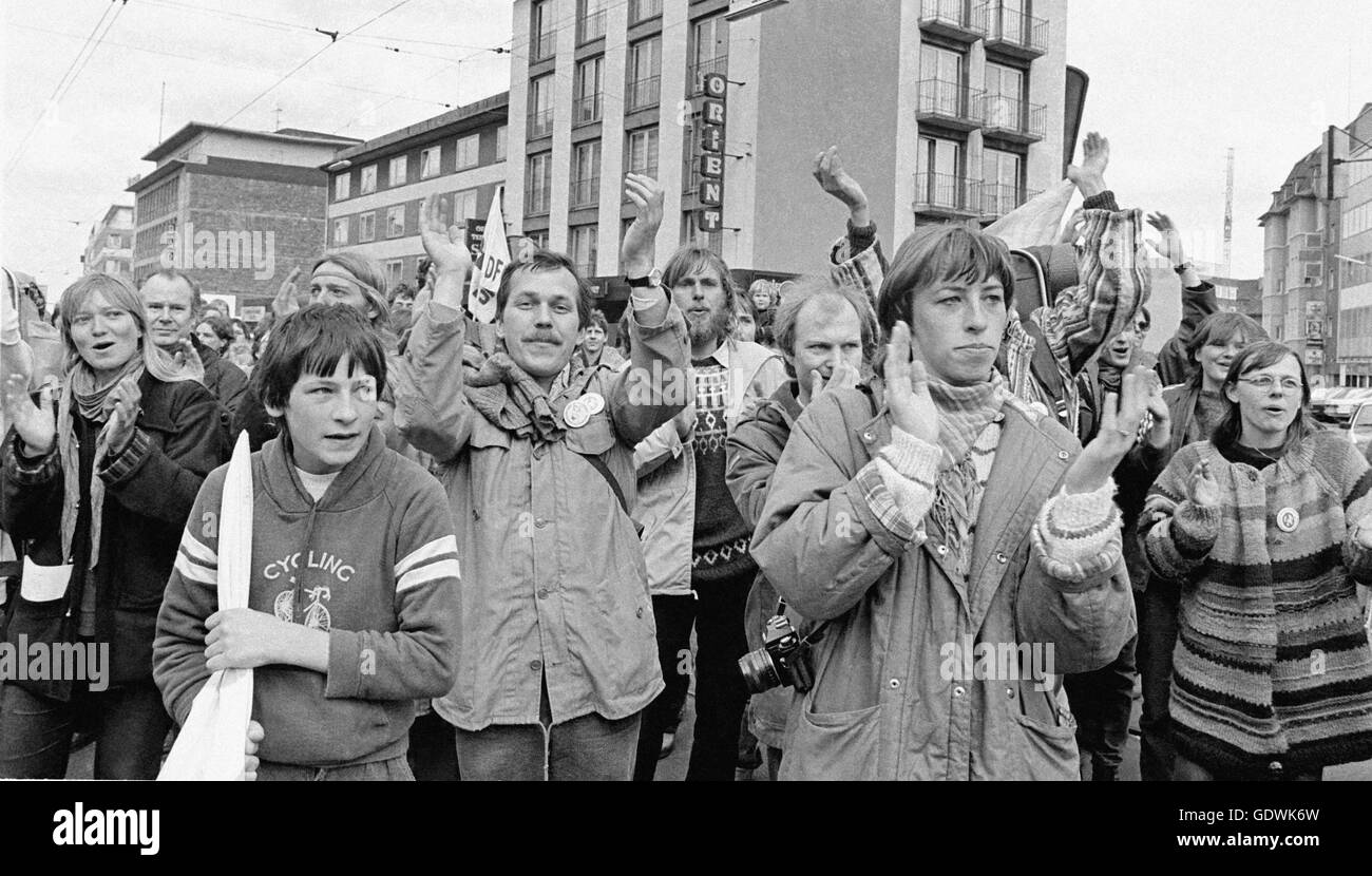 Easter March Ruhr 1983 Stock Photo