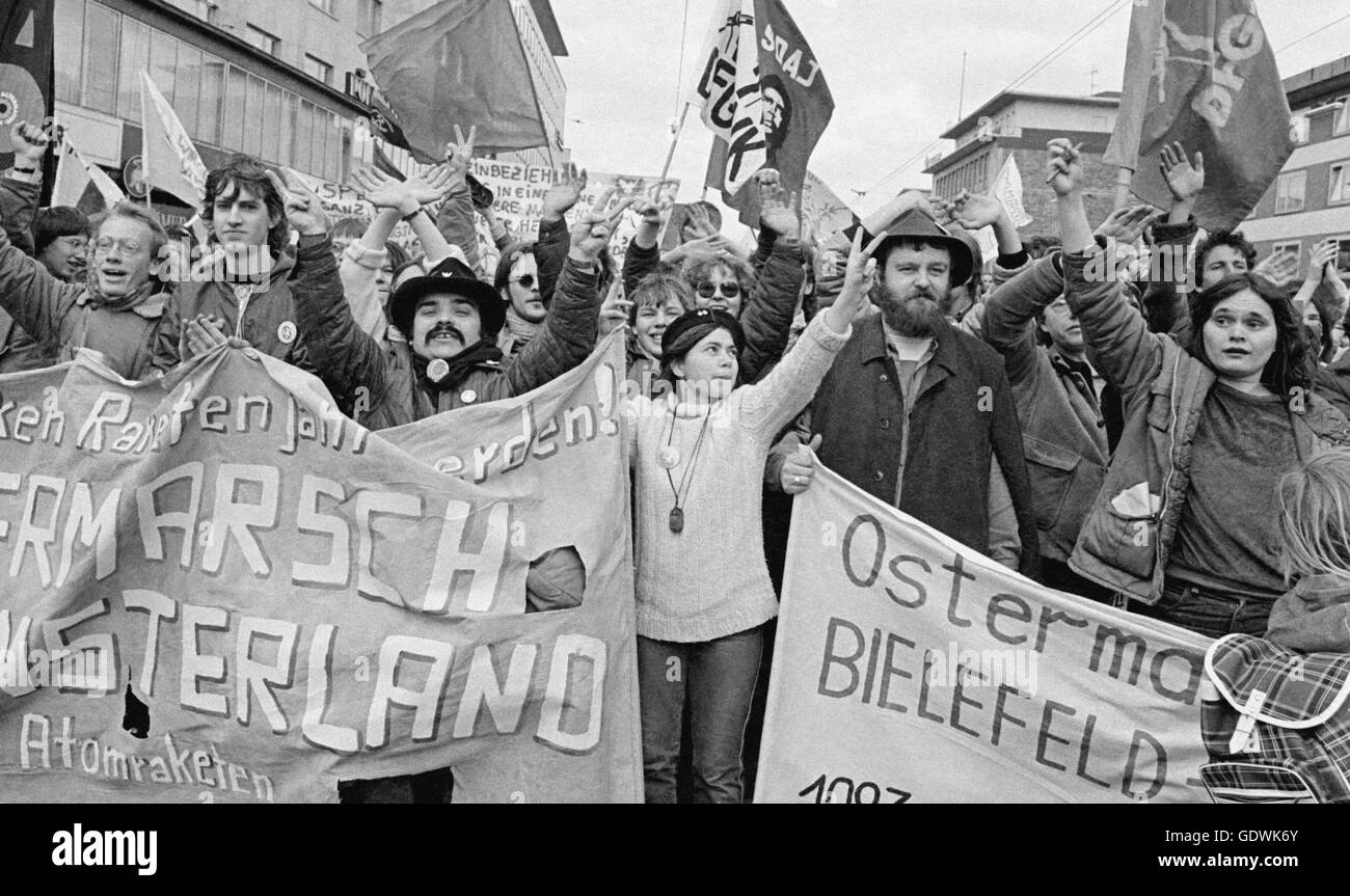 Easter March Ruhr 1983 Stock Photo