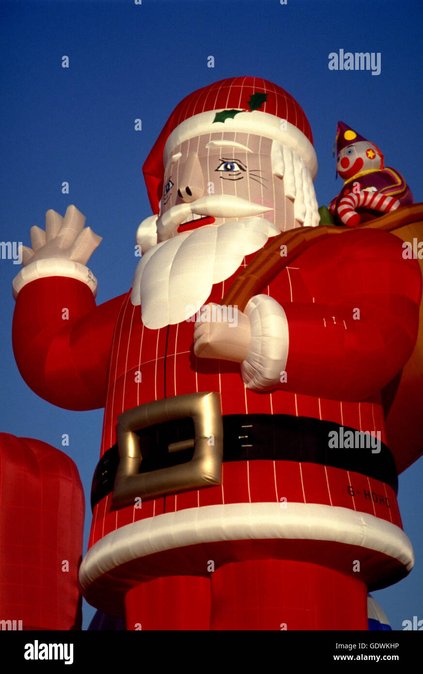 Flying Santa Claus Special Shape Hot Air Balloon From The Frank