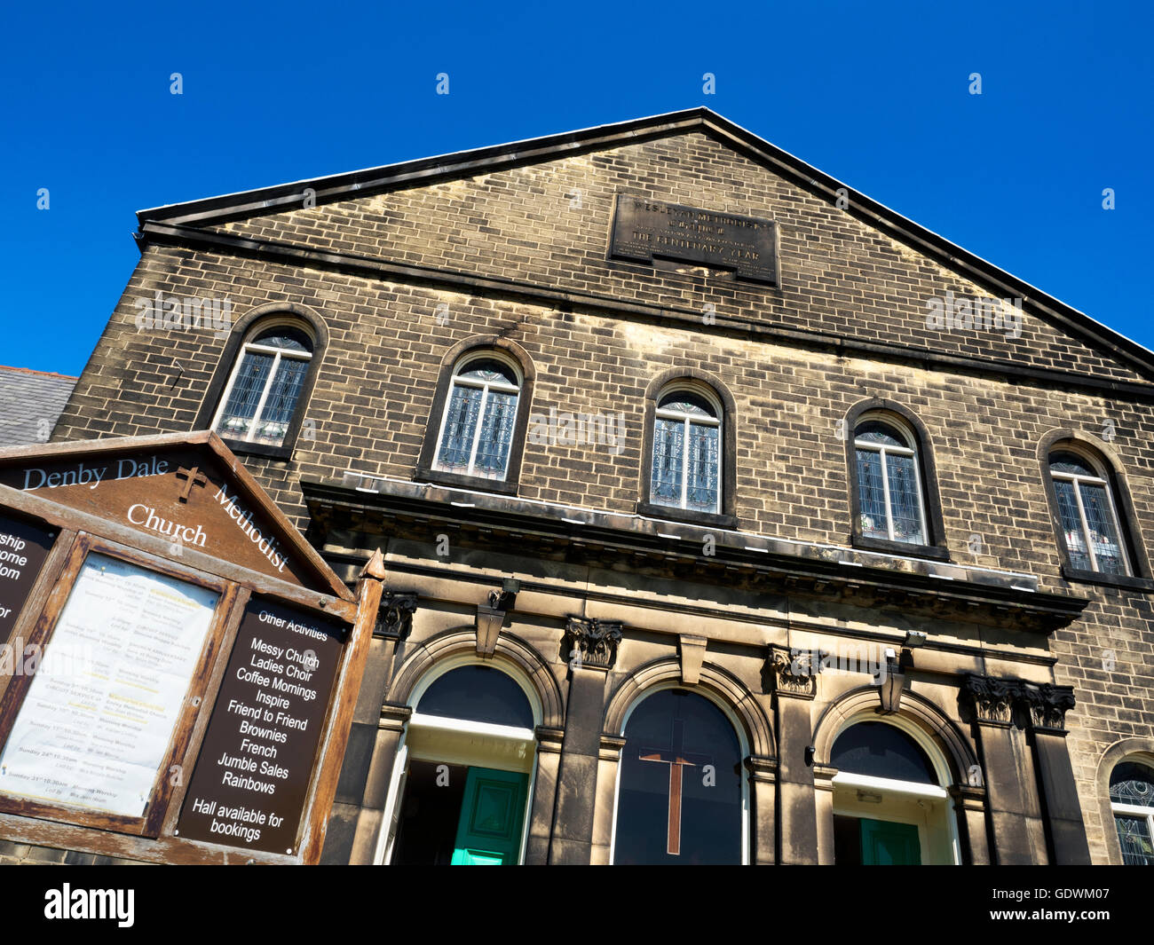 Methodist Church at Denby Dale West Yorkshire England Stock Photo Alamy