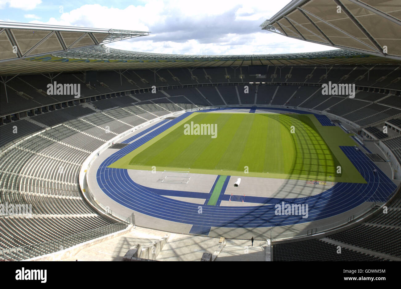 The Olympiastadion (Olympic Stadium) in Berlin Stock Photo