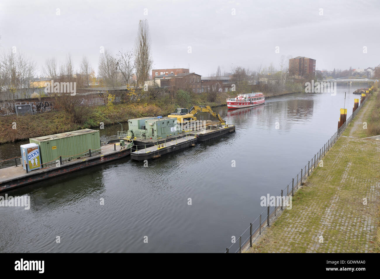 Berlin-Spandau Ship Canal Stock Photo