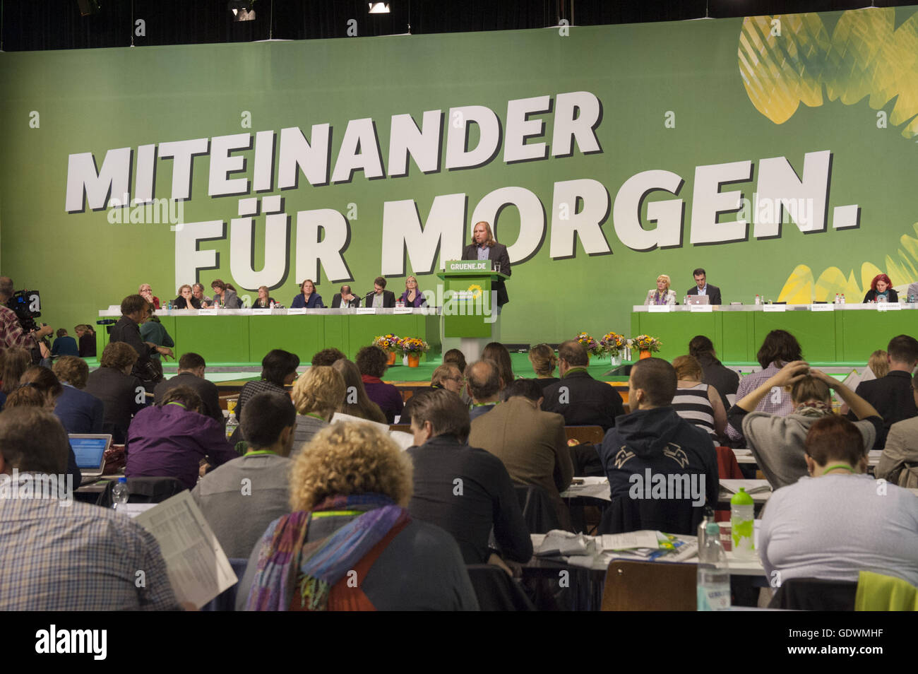 Bundesdelegiertenkonferenz (Federal Delegates Conference) of Alliance 90/The Greens Stock Photo