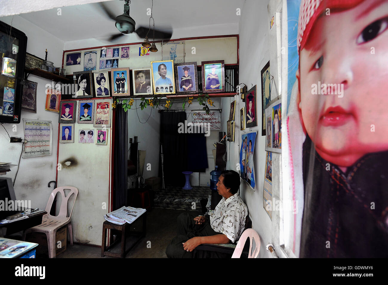Photo studio in Yangon Stock Photo