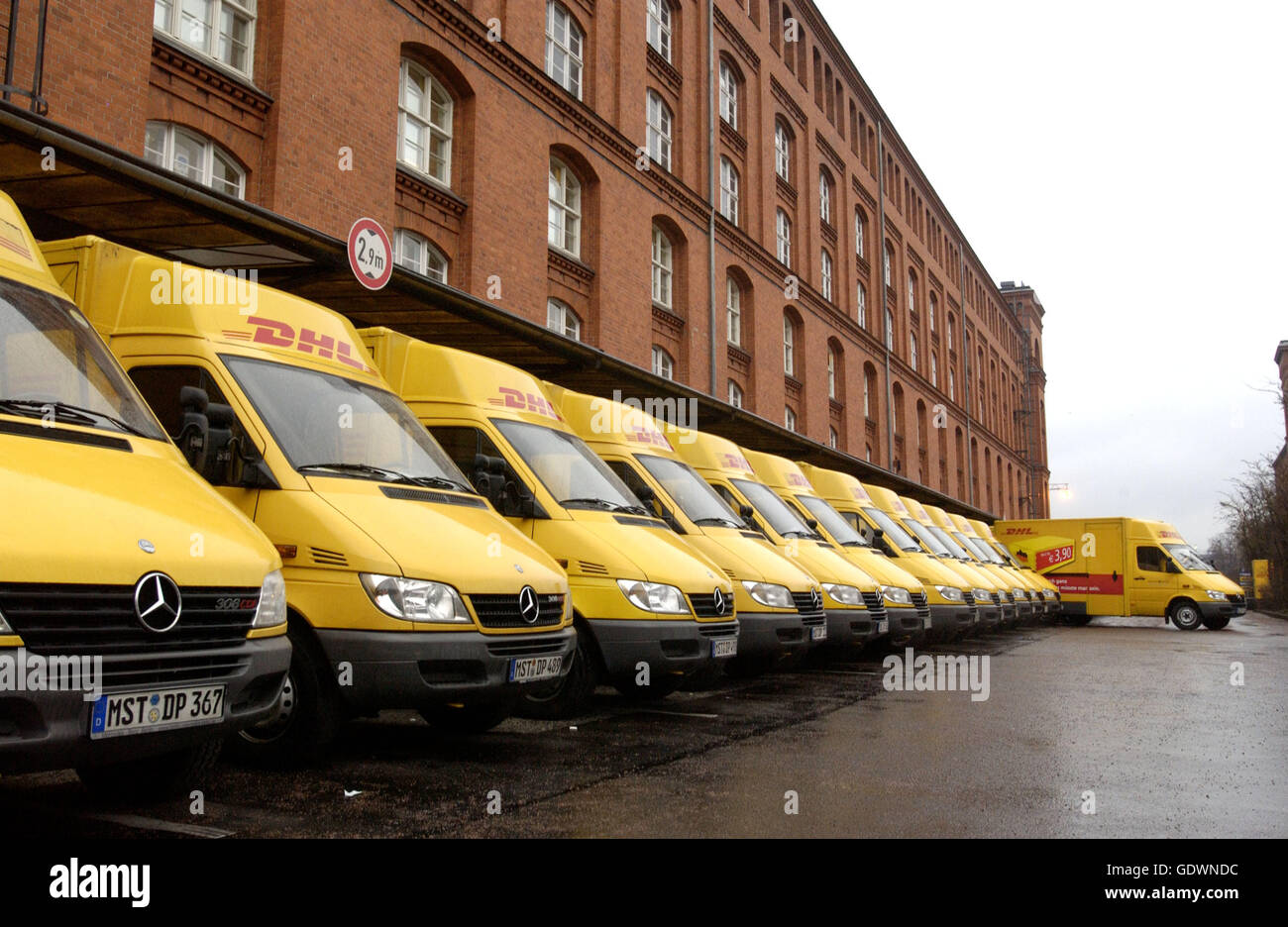 DHL distribution center in Berlin Tempelhof Stock Photo Alamy