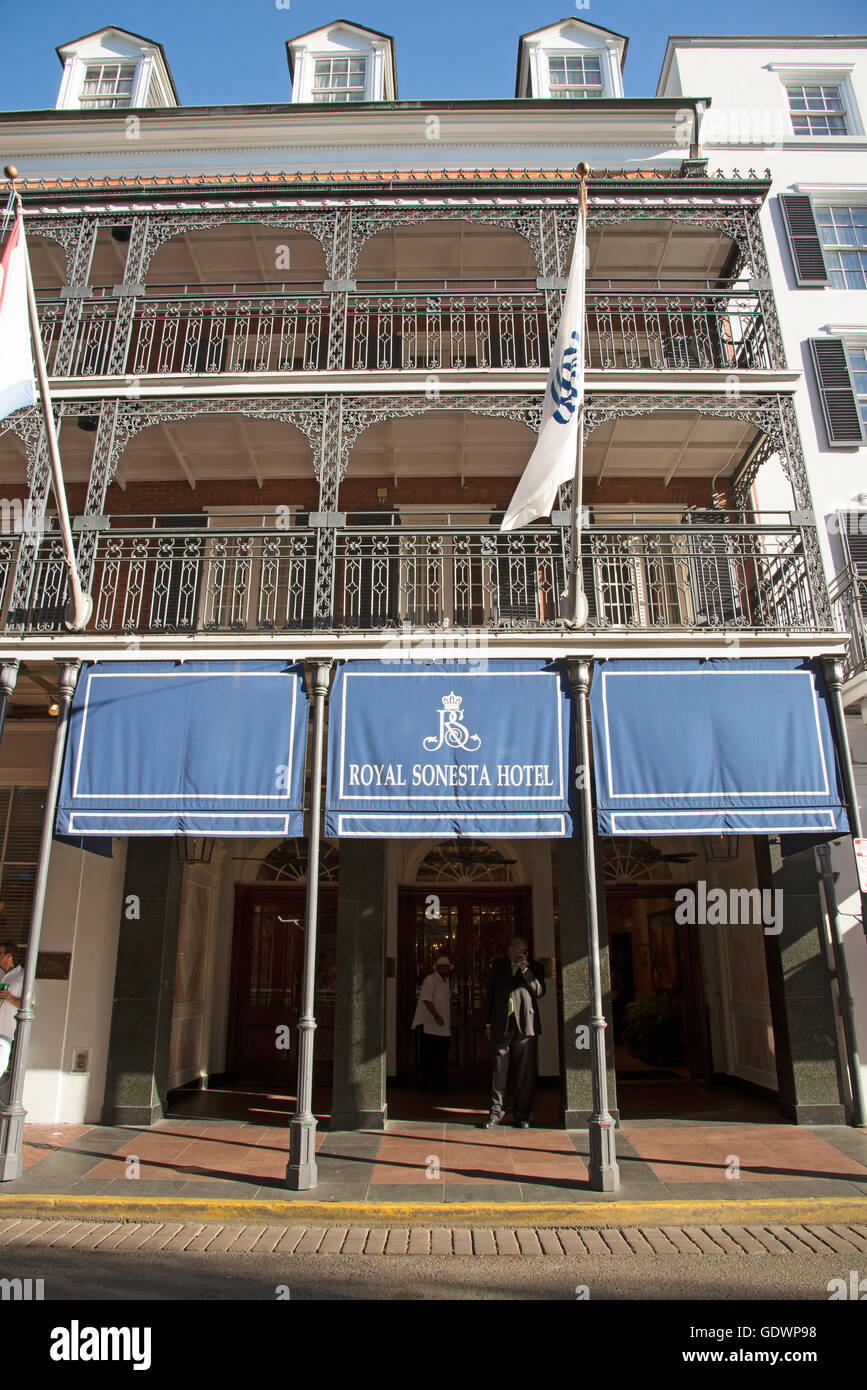 A BOURBON STREET HOTEL IN NEW ORLEANS USA The Royal Sonesta hotel