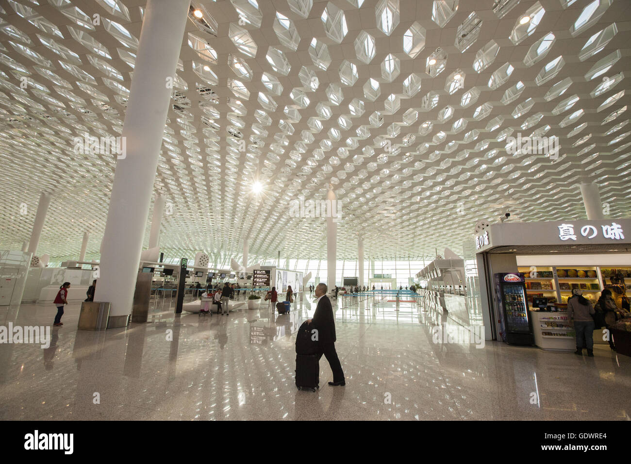 Shenzhen, Guangdong, China. 7th Oct, 2019. Leather luxury goods brand MCM  logo seen in Shenzhen Bao'an International Airport. Credit: Alex Tai/SOPA  Images/ZUMA Wire/Alamy Live News Stock Photo - Alamy