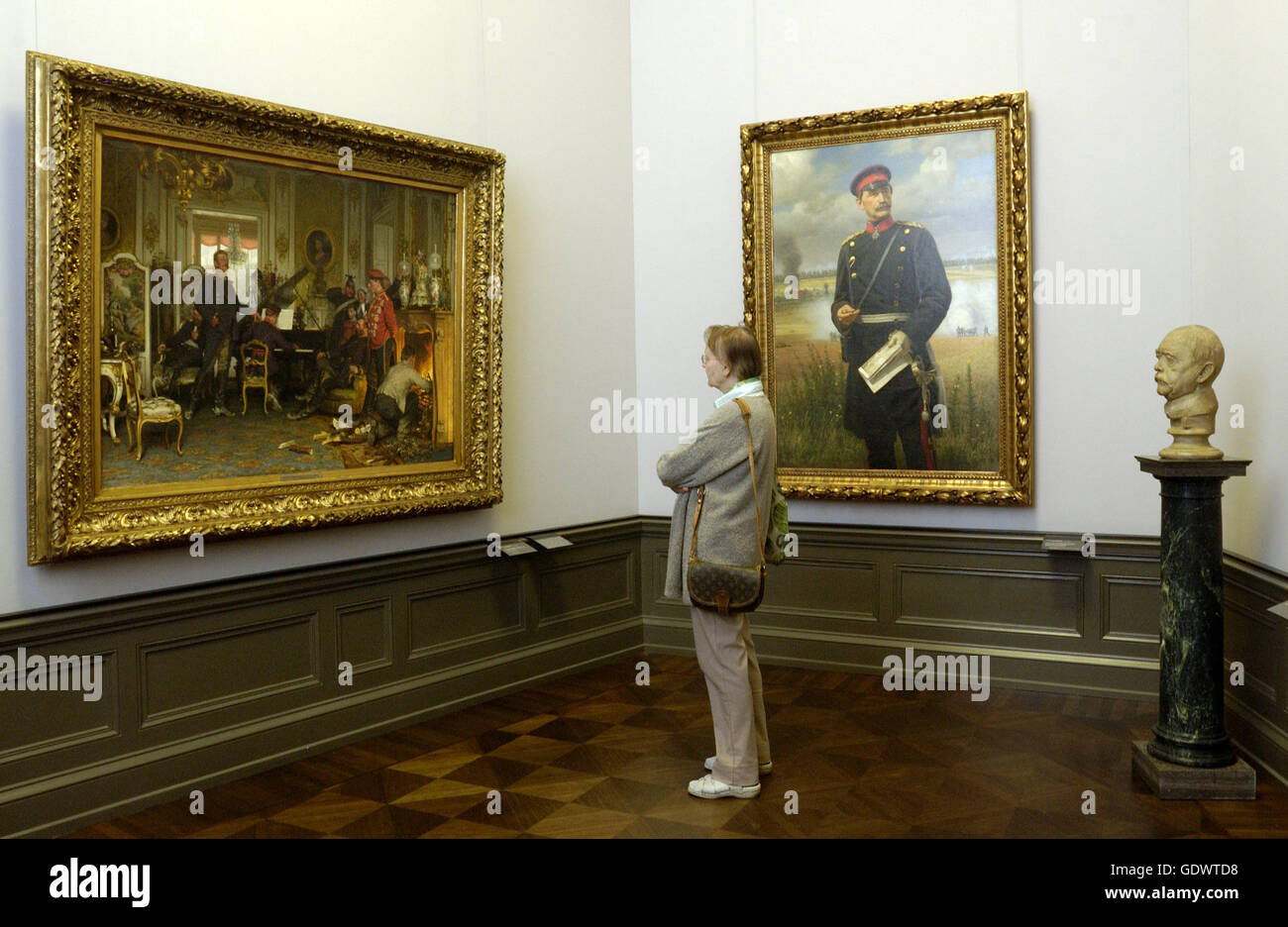 'The exhibition ''In the Temple of Art. Artistic Myths. The 19th century''' Stock Photo