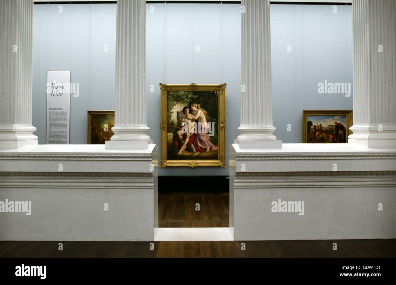 'The exhibition ''In the Temple of Art. Artistic Myths. The 19th century''' Stock Photo